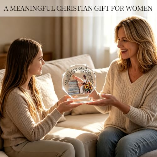 Christian Gifts for Women Birthday 5 Inch Bible Verse Desk Decor