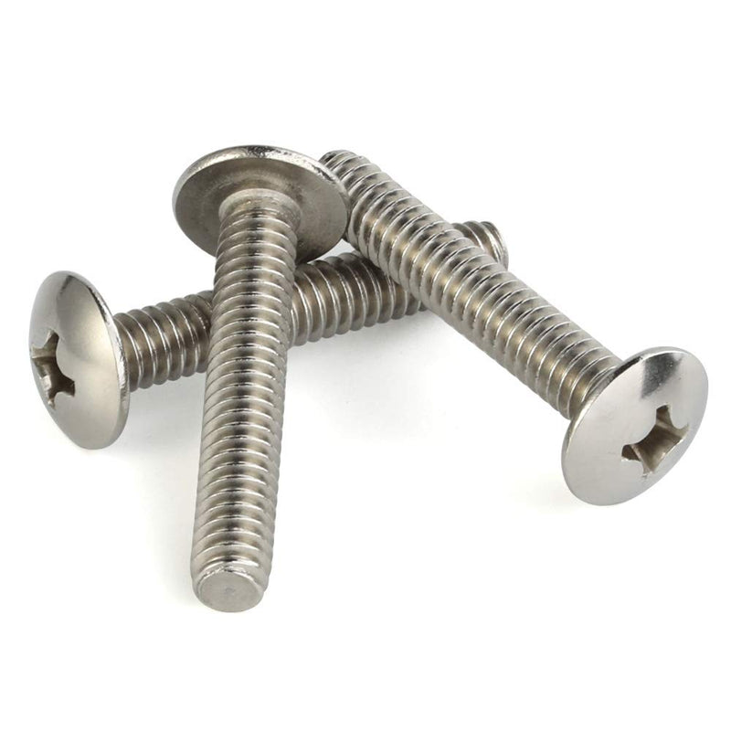[Australia - AusPower] - 1/4-20 x 1-1/2" Truss Head Machine Screws, Full Thread, 18-8 Stainless Steel, Quantity 20 1/4-20 x 1-1/2" 