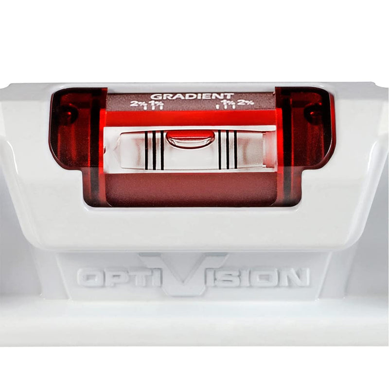 [Australia - AusPower] - Kapro - 935 Magnetic Cast Red Torpedo Level - Features Optivision, Angle Finder, and V-Groove - For Tilling, Masonry, and Construction - 10 in 
