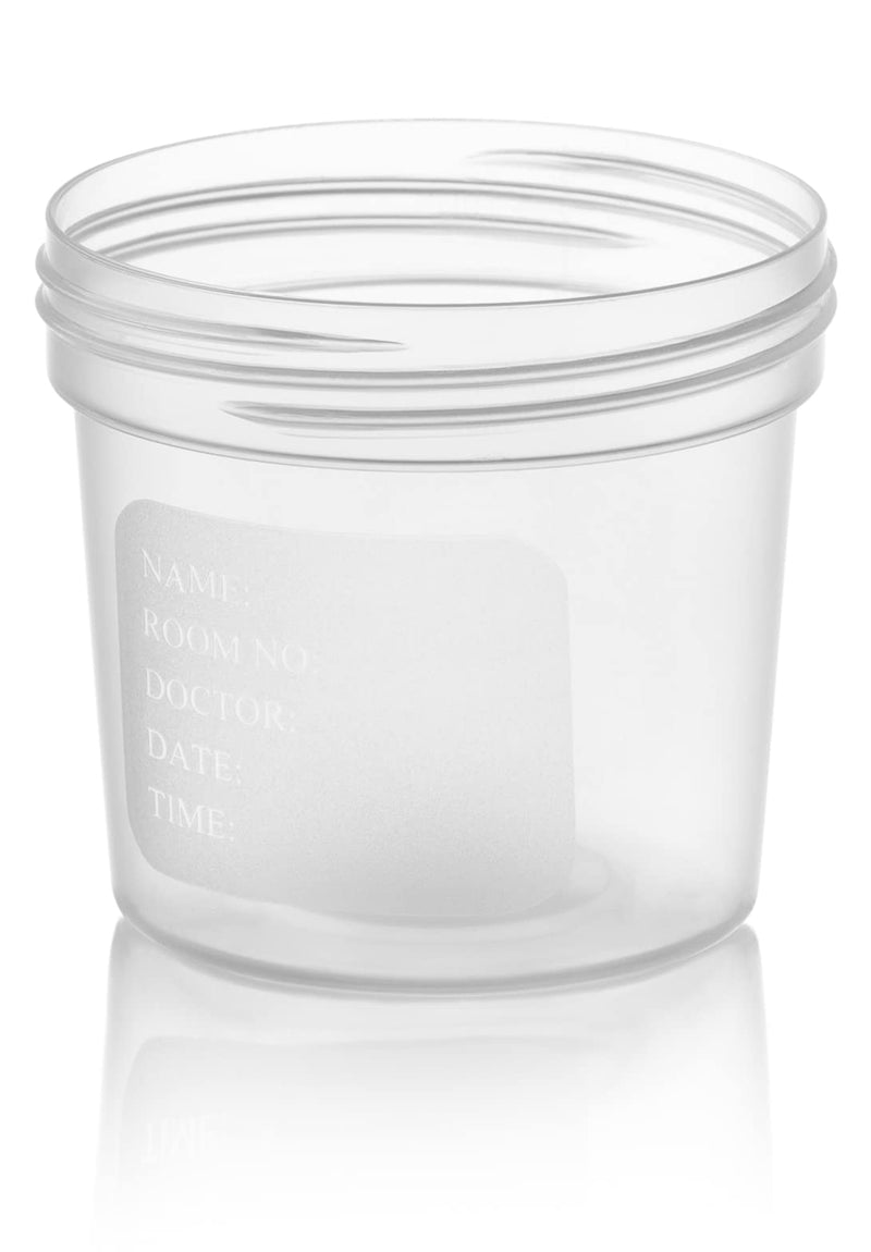 [Australia - AusPower] - Caremax Supply Specimen Cups with Lids-Leak Proof Lid- High Quality Latex Free Polypropylene Plastic- Non-Sterile- 25 4oz Specimen Jar 