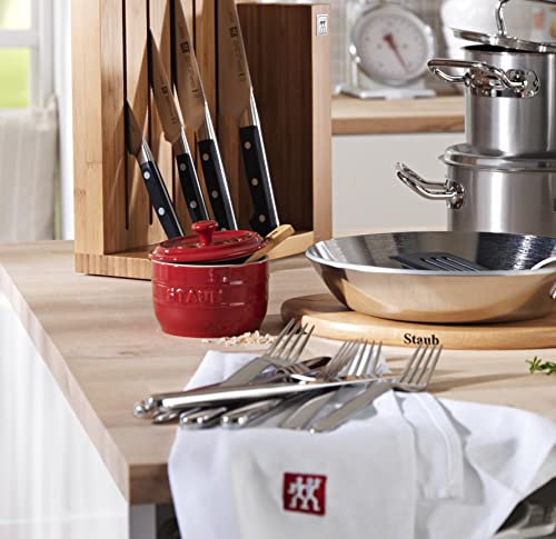 Staub Salt Crock 40511-562 Ceramic Salt Stocker, 3.9 inches (10 cm), Storage Container, Seasoning red (cherry)