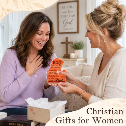 Christian Gifts for Women Men Always Pray Jesus Acrylic Sign Prayer Decor