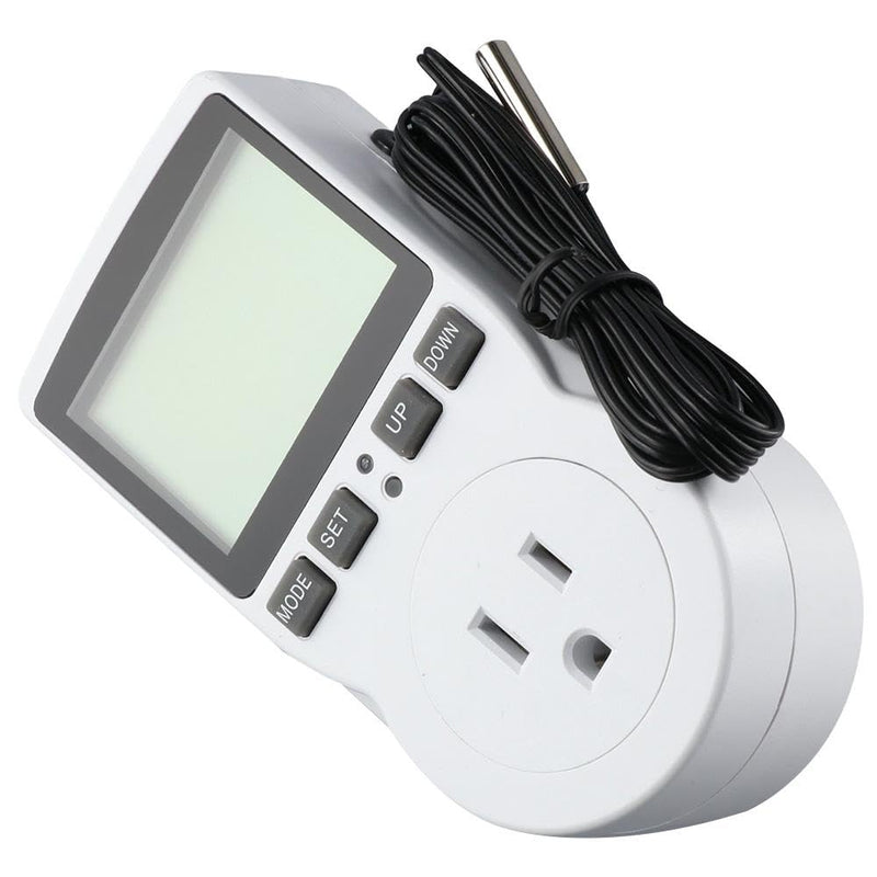 [Australia - AusPower] - Digital Temperature Controller, Thermostat Controller, Day Night Timer Timer Regulator, 110V, 15A, ?/? Temperature Controlled Outlet with Sensor 