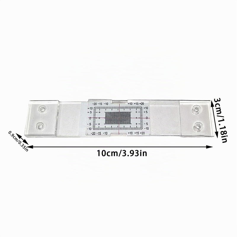 Crack Monitor Set, Acrylic Crack Monitoring Data Set, Crack Gauge Monitoring Device, Precise Gap Ruler for Detection of Wall Deformations and Cracks Pack of 4