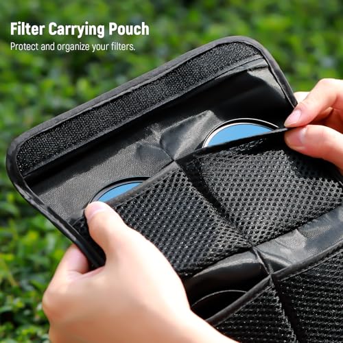 Neewer 77mm ND Lens Filter Set, ND16/ND32/ND64/ND1000, Lens Cleaning Pen, Filter Pouch, HD Filter Accessories Kit Compatible with Canon Nikon Sony Camera Lens