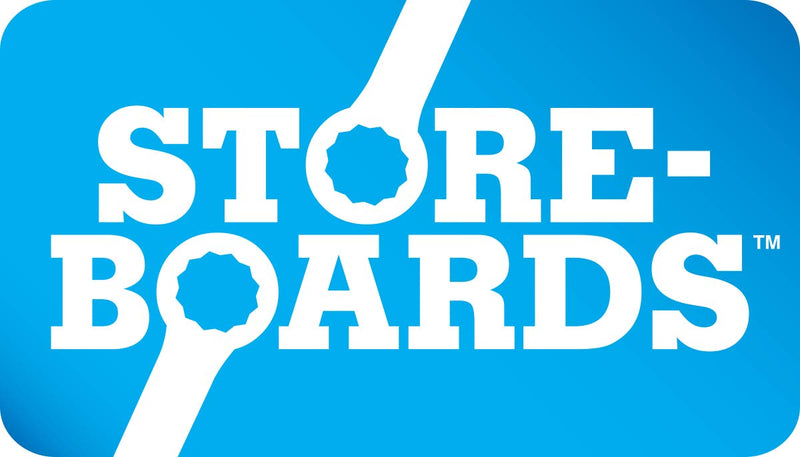 Accuform Clean & Mop Store-Board with Tools, Max-Duty Aluminum Material, Red Board, White Shadows PSB621RDWT Red/White