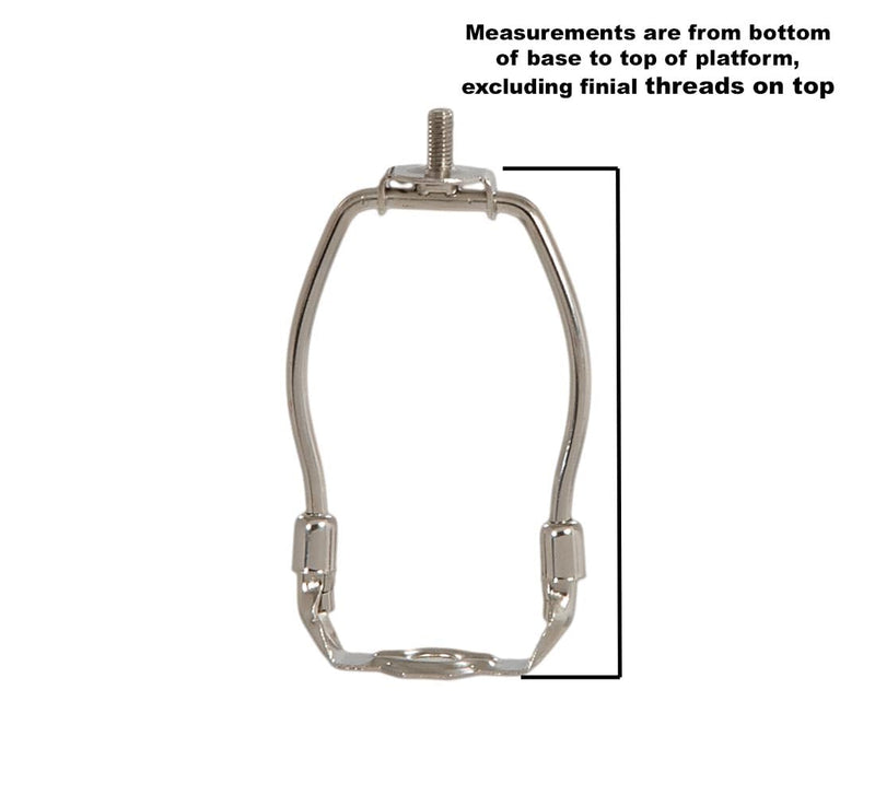[Australia - AusPower] - B&P Lamp® 14 Inch Heavy Duty Lamp Shade Harp Holder for Table and Floor Lamps, Brass Plated Steel Finish 