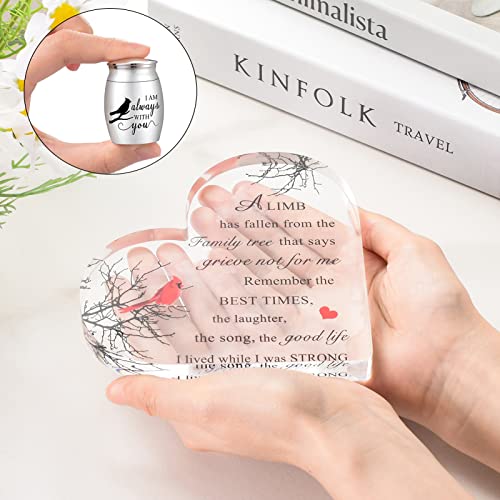 Cardinal Medium Urns for Adult Female Memorial Gifts - Keepsake Urns for Ashes Cardinal
