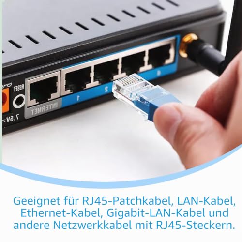 2x Keystone RJ45 Module Cat 7, RJ45 Socket Tool-free up to 10 Gbit/s and 1000 MHz, Keystone Module Fully Shielded STP, LAN Socket for Patch Panel, Network Socket, Compatible with Cat 6a, Cat 7, Cat 8