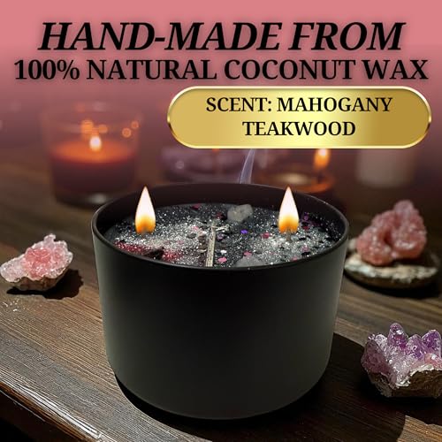Protection Spell Candle | Coconut Wax Candle | Negativity, Psychic Attacks & Evil Intentions | Wiccan Pagan Hoodoo Conjure (14 oz) Large 14oz
