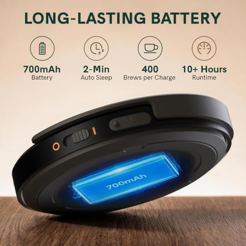 OutIn Claro Portable Coffee Scale, Timer Function, Rechargeable