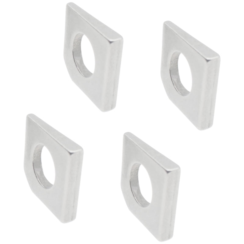 [Australia - AusPower] - 4PCS Heavy Duty Missing Angle Washer 304 Stainless Steel M8 Square Beveled Washers Suitable for Slot Section 