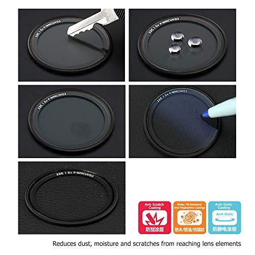 JJC Metal Lens Cap with UV Protective Filter for Ricoh GR IIIx GR III GR II