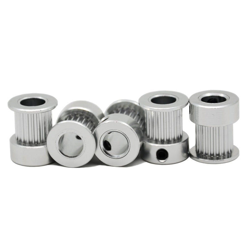 [Australia - AusPower] - 5PCs Aluminum 2GT Timing Pulley 20 Teeth Bore 8mm for 3D Printer 10mm Width 2GT Timing Belt 8mm bore, for 10mm belt 