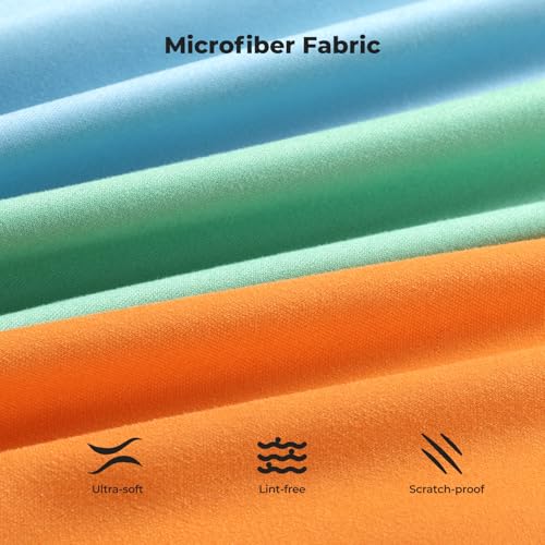 K&F CONCEPT Microfiber Lens Cleaning ClothX12,Glasses Cleaning,High Density 12