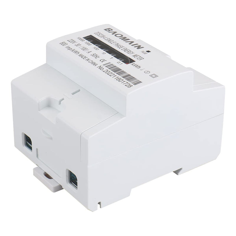 Baomain DDS238-4 DIN Rail Single Phase Kilowatt Hour kwh Meter 220V 30A (100A) Wheel Counter Electricity Meter for AC Systems