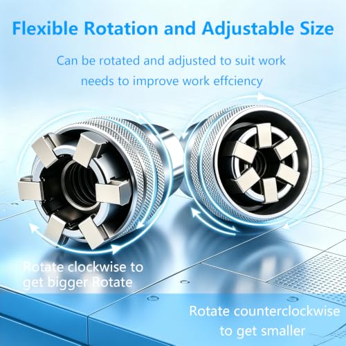 Generic universal socket wrench 3/8-inch drive adapter for 10–19mm nuts, 2-pack for drills and ratchets