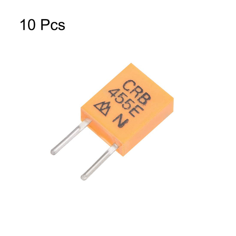 [Australia - AusPower] - uxcell Ceramic Resonator Crystal Oscillator 455KHz 2 Pins DIP, Orange 10 Pieces 