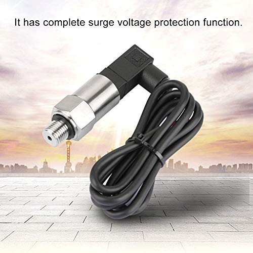 [Australia - AusPower] - AUNMAS G1/4" 4-20mA Output Industrial Pressure Transducer Sensor, 0-0.2MPa Range for Water Gas Oil Pressure Monitoring(0-0.2MPA) 