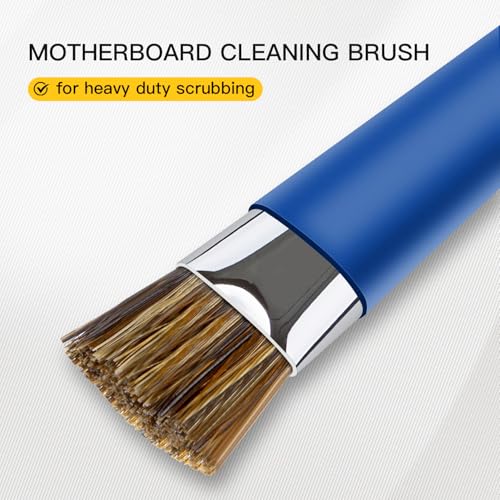 GTHUNDER 2pcs Phone Motherboard IC Cleaning Brush,Double Head Anti-Static ESD Safe Hard Brush,Motherboard Cleaning Tools Cleaning Brush for Computer, Mobile Phone,Watch Etc Circuit Board Cleaner-Blue Blue
