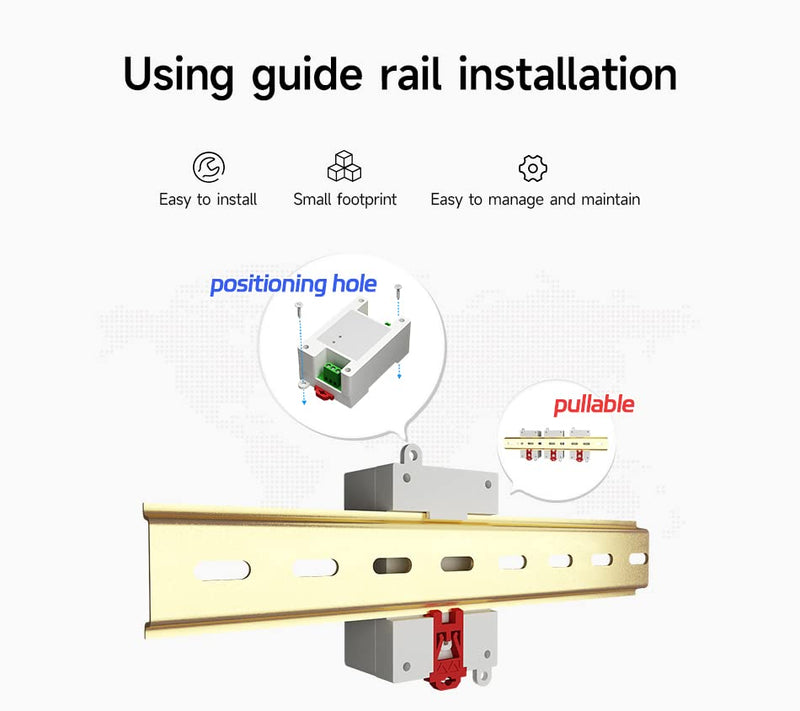 [Australia - AusPower] - EBYTE ModBus RTU Serial IO Module RS485 Interface 4DI+2DO 8 Digital Outputs MA01-AXCX4020 Rail Installation 8~28V DC 