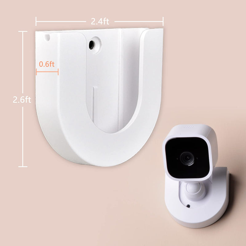 [Australia - AusPower] - 2 Pack Wall Mount for Blink Mini Indoor Camera,Strong Adhesive Camera Mount Base for Blink Mini Indoor Camera,Two Ways Easy Installation, No Drilling or Screw Secured Fixed (Camera not Included) 