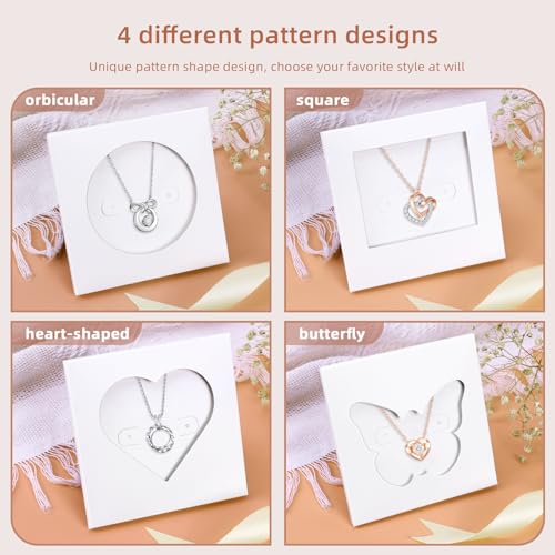 Jewelry Box, Earring Holder Display Cards for Selling, Necklace Bracelet Jewelry Gift Box (50 Pack Butterfly) Butterfly-50pcs