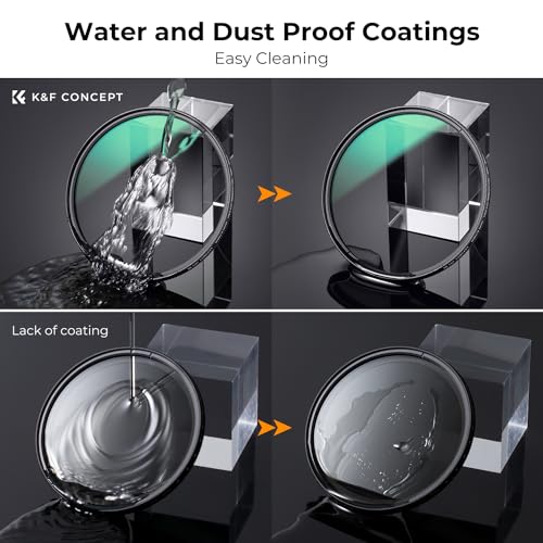 K&F CONCEPT 62mm Ultra-Low Reflectivity Circular Polarizer CPL Lens Filter