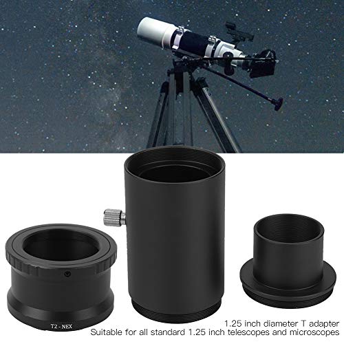 Telescope Extension Tube Adapter Ring Set for E Mount Camera, 1.25In M42*0.75mm Extension Tube Kit for T2 Mount Telescope