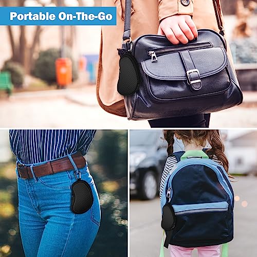 Medmax Neoprene Bag for Asthma Inhaler | Carrying Case with Carabiner Hook and Mesh Pocket Inside, Travel Holster Holder for L Shaped Asthma Inhalers (Black) Black