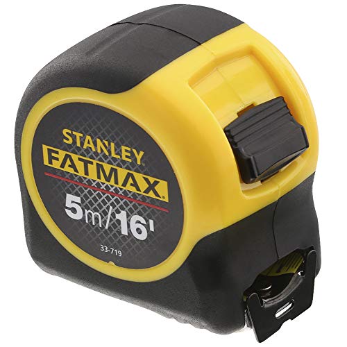 STANLEY FATMAX Classic 5m/16ft tape measure with Blade Armor and durable yellow case