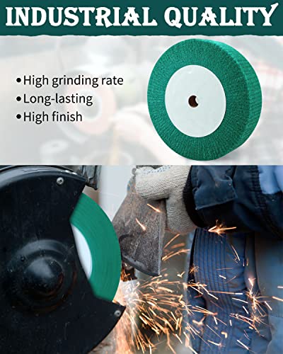 8" Bench Grinder Wheels, 240 Grit Tight Weave Tough Buffing Polishing Wheel 1Pcs(8"x2" 240#)
