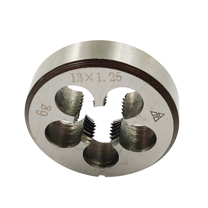 [Australia - AusPower] - M13×1.25 Silver HSS Metric Tap Set Tap and Round Thread Die Right Handed HSS Taper M13 × 1,25 
