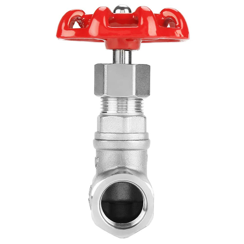 1/2" DN15 Globe Valves, 304 Stainless Steel Shut-off Valves Female Threaded Gate Valve for Water, Oil, Gas - -29~180℃
