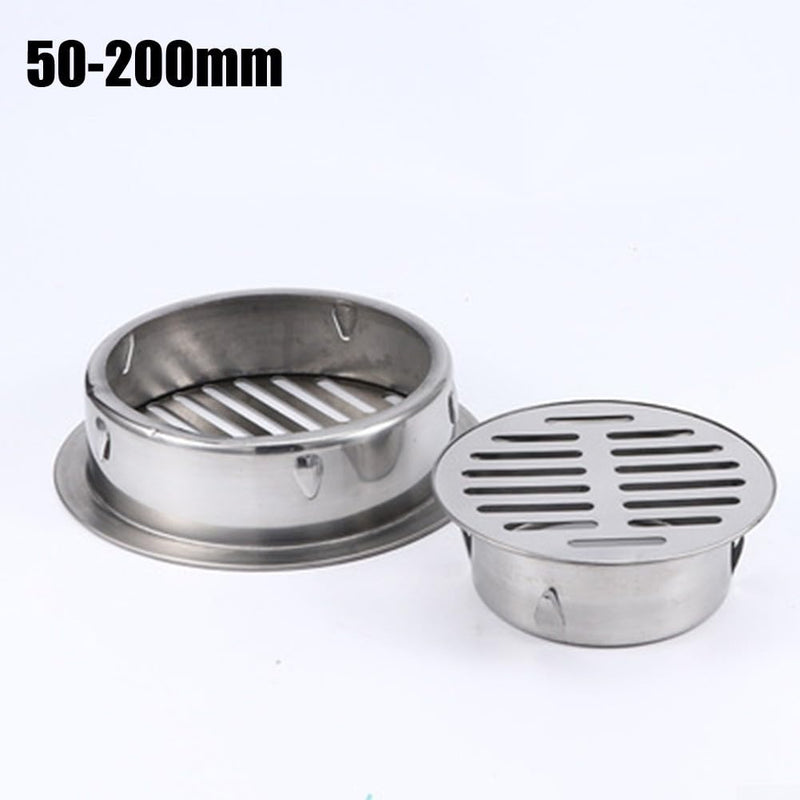 Round Stainless Steel Floor Drain, Metal Steel Drain Grid, Anti-Clogging Shower Drain Filter, DIY Tools for Balcony, Patio, Garden (Ø75mm) Ø75mm
