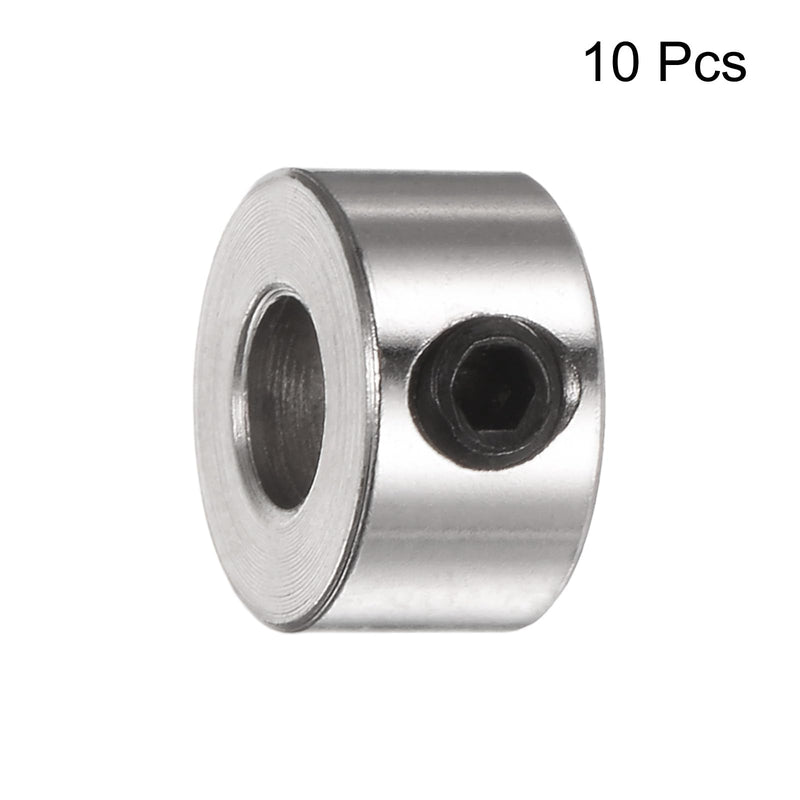 [Australia - AusPower] - uxcell 10pcs Set Screw Collars 4.05mm Bore Shaft Collars, 9mm OD, 5mm Width, Landing Gear Stopper Wheel Collar 