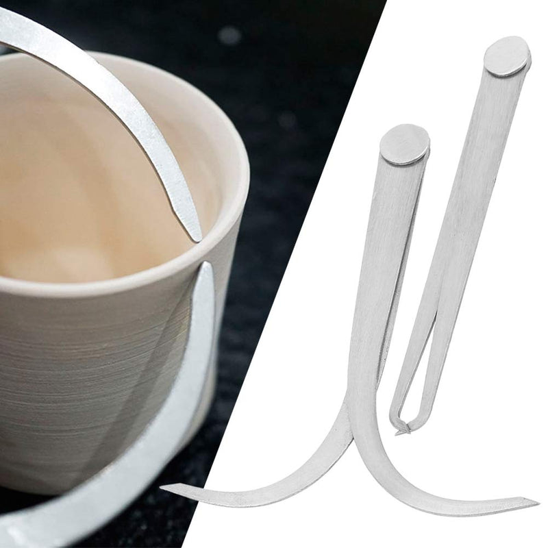 [Australia - AusPower] - Calipers Outside and Inner Button Set, Calipers Measuring Tool, 2 Pieces 6 Inch Machine Stainless Steel Connection Outside Inner Caliper Measuring Tool Set 