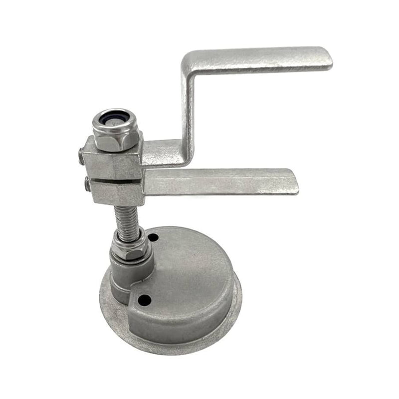 ISURE MARINE Grade 316 Stainless Steel Boat Floor Buckle Hatch Latch FlushTurning Lift Handle Lock Style with 2 Keys and Accessories Screws