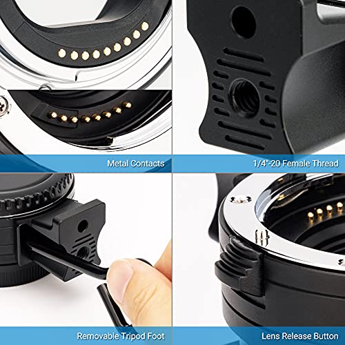 JJC EF-EOS M Lens Mount Adapter for Canon EF/EF-S Lens to Canon EF-M Camera EF-EOS M Adapter