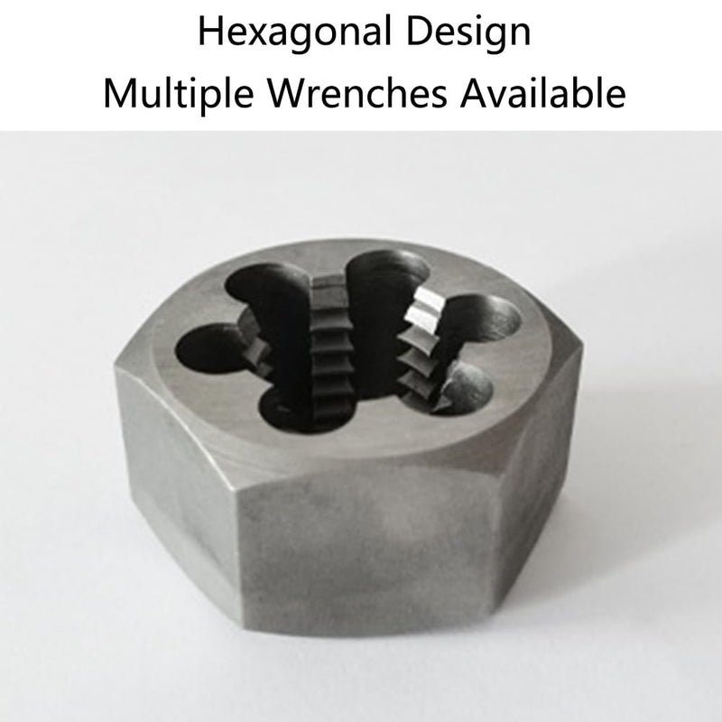[Australia - AusPower] - 3/4" 18NPT Round Die Machine Thread Right Hand Tap Die Carbon Steel Manual Pipe Thread Kit Screw Thread Die Hex Pipe Template 3/4-14npt 1PCS 