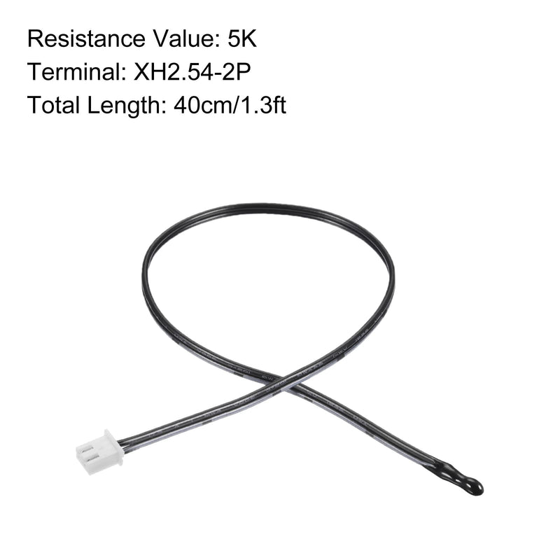 [Australia - AusPower] - NTC Thermistor Probe 5K 1.3ft Waterproof Epoxy Temp Sensor Probe, [for Digital Temperature Transmitter] - 5pcs 
