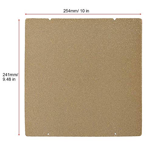 Toaiot MK52 Magnetic Platform 3D Printer Heat Bed Double Sided Textured Pei Spring Powder Coated Steel Sheet Build Plate for Reprap Prusa i3 MK3 MK2.5