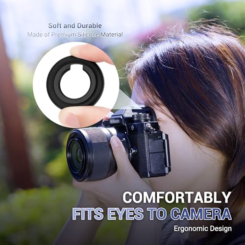 DK-33 Soft Rubber Eye Cup Eyecup Eyepiece Viewfinder Extender for Nikon Z8 Z9 Zf Cameras, Replace Nikon DK-33 Eyecup