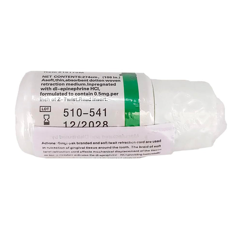 [Australia - AusPower] - Dental Gingival Cord Retraction Knitted Cotton Professional Gingival Retraction Cord Thread Materials Accessory (#00) #00 
