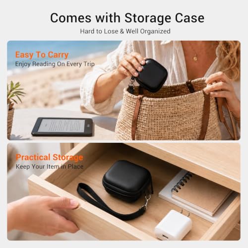 CoBak Page Turner Ring for iPhone, Kindle, Remote Page Turner for iPad & Tablets, Kobo & E-Readers, Wireless Remote Shutter for Photos & Videos, with Storage Case