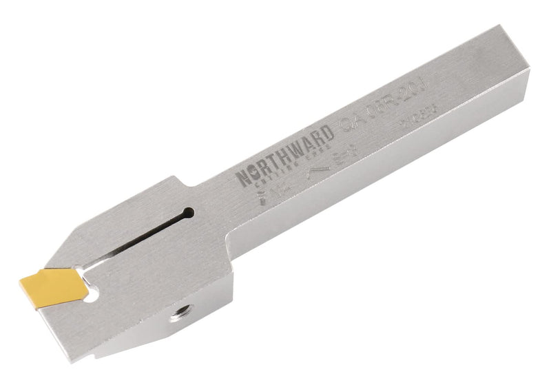 [Australia - AusPower] - Accusize Industrial Tools 3/8'' by 1/2'' Heavy Duty Indexable Grooving/Parting Holder with a Gtn-2 Tin Coated Carbide Insert, 2415-5022 1/2" x 3/8" 