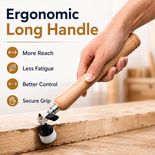 Bowl Sander Kit, Wood Lathe Sanding Tool with 50 Sanding Discs, 1&2 Inch Curved Surface Sander, Hand Held Bowl Sander for Woodturning, Bowls & Curved Woodworking