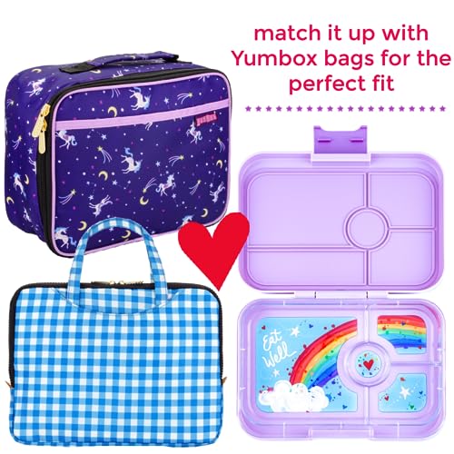 Yumbox Tapas Leakproof Bento Box, 4 Compartments, Seville Purple Seville Purple Rainbow