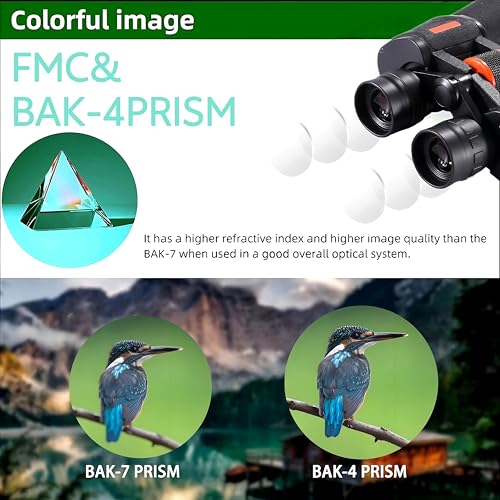 Binoculars 20x50 High Power Binoculars for Adults Night Vision Waterproof and Fog-Proof Includes Multiple Giveaways Suitable for Smartphones Suitable for Birdwatching Stargazing Travelling