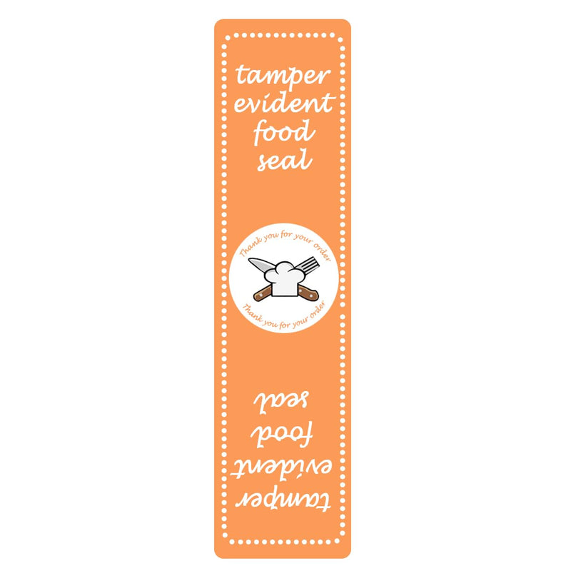 Safe Secure Tamper Evident Labels for Food Delivery,6x1.5 Inches Tamper-Evident Food Seal Stickers Tamper Resistant Stickers Food Retail Package Seal Labels Tape for Restaurant Packages,300 Pcs